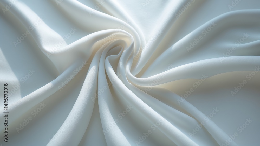 Obraz premium Cozy background created by clean duvet and soft white bedding