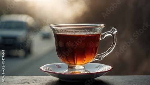 Plateau with Turkish Tea Photography