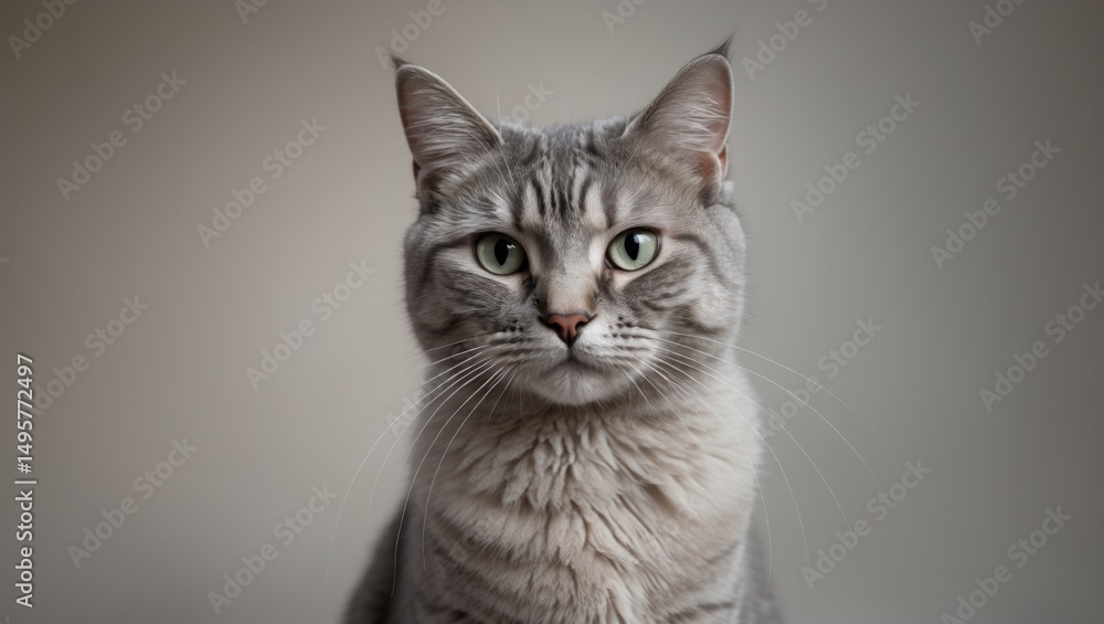 Obraz premium Cat showcasing for the camera