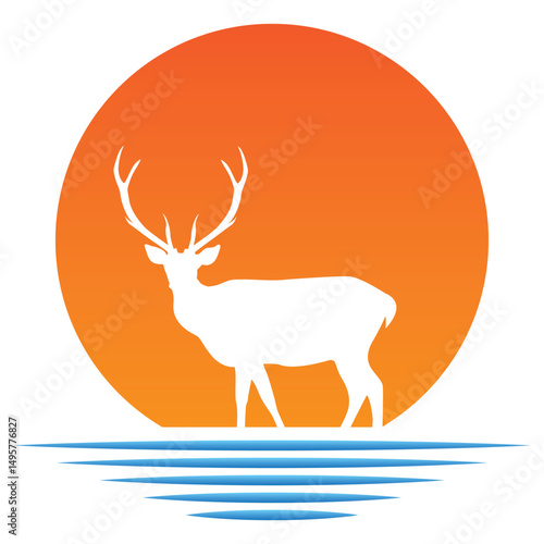 Silhouette Deer 