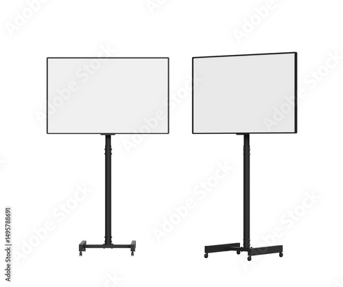 스탠드 모니터 스크린 목업 Stand Monitor Screen Mock up