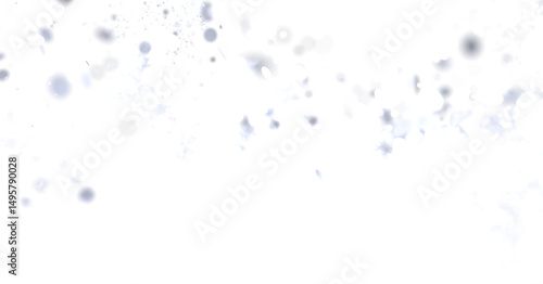 Wallpaper Mural Soft, light grey particles floating on white background. Ideal for overlay or background. Torontodigital.ca