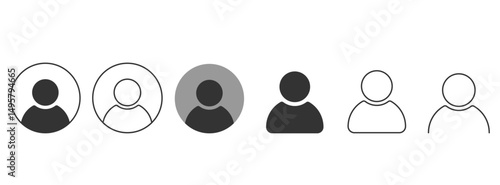 Avatar account icon vector. Default social media profile photo icon vector .