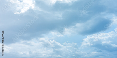 sunny sky blue light watercolor background. Aquarelle painting brush effect card paper textured canvas cloudy smoke space for text, entertaining card, template. aquamarine color graphics illustration
