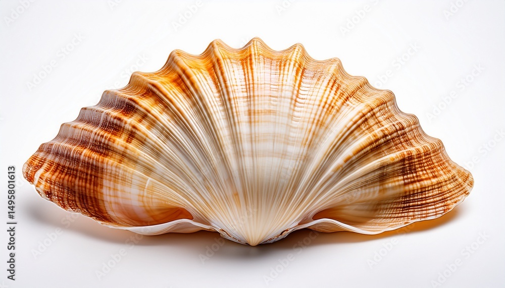 Fototapeta premium sea shell an isolated on white background