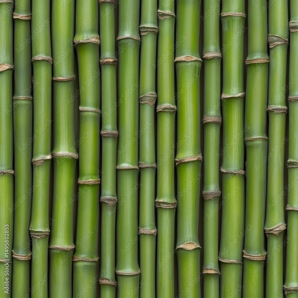 Fototapeta premium The design of kitchen products incorporates a patterned backdrop or background made from natural bamboo