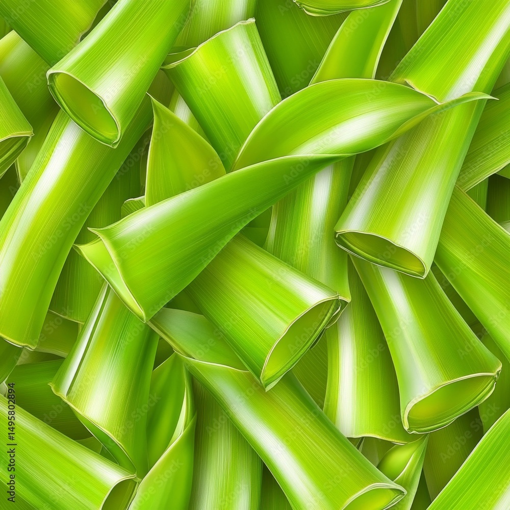 Obraz premium A patterned design featuring bamboo from nature serves as a backdrop or background in the creation of products intended for kitchen use