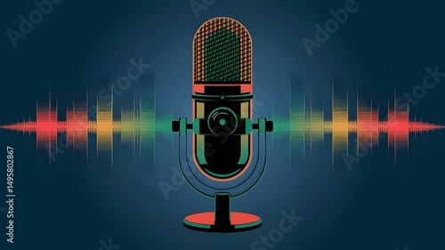 podcast Ai generated image.