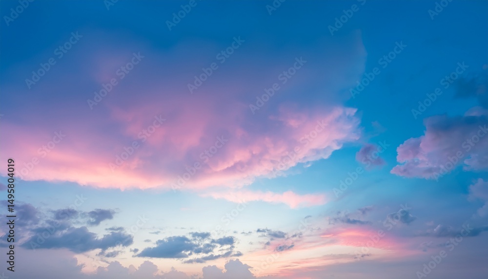 sky in the pink and blue colors effect of light pastel colored of sunset clouds cloud on the sunset sky background with a pastel color sky in the pink and blue colors effect of light pastel colored of sunset clouds cloud on the sunset sky background with a pastel color