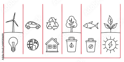 Environmental conservation symbols