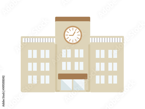 学校の校舎  イラスト