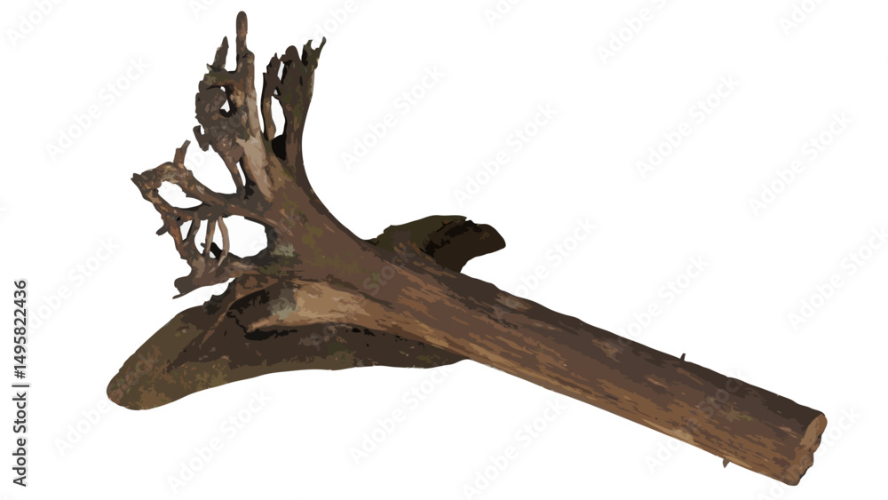 Fototapeta premium Uprooted tree
