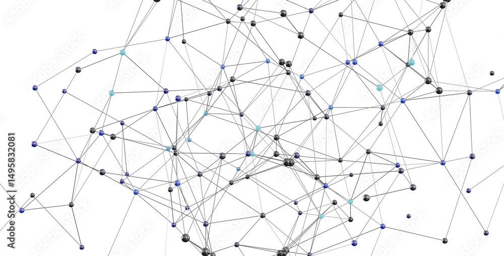 Fototapeta premium Abstract background image of a complex network connection. Ideal for technology, science, and global communication concepts.