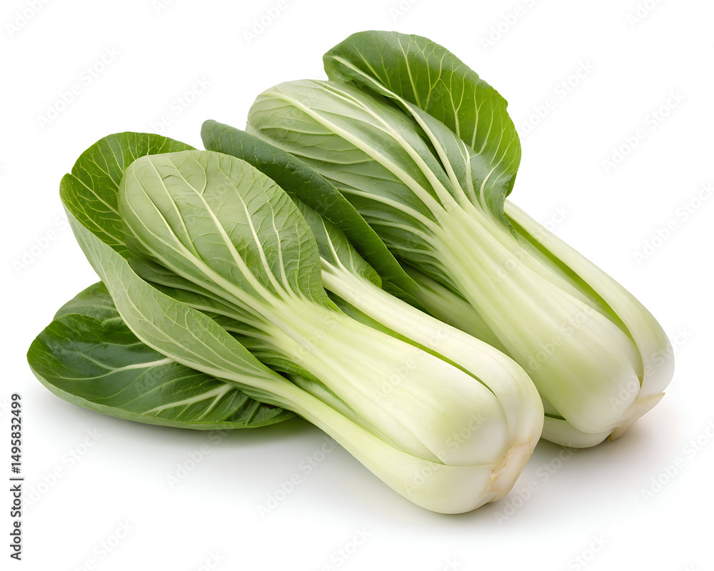 Fresh Bok Choy Overlapping Arrangement Studio Style Fresh Bok Choy Overlapping Arrangement Studio Style