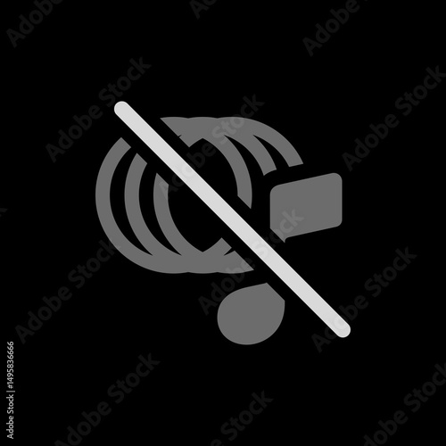  Mute Voice Command Icon

