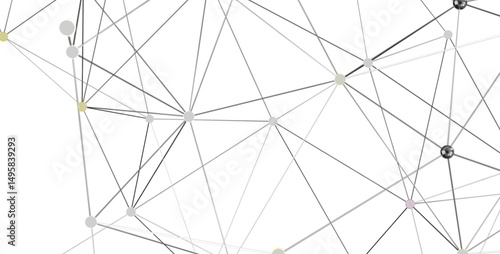 Geometric background image featuring a network of connected lines and dots. Ideal for technology, communication, and connection concepts.