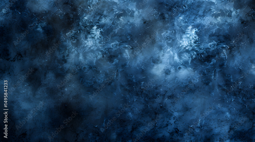 Fototapeta premium Abstract dark blue background with swirling patterns and light highlights throughout the image area