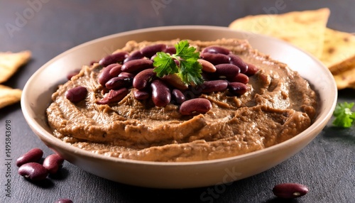 Obraz na płótnie black bean dip