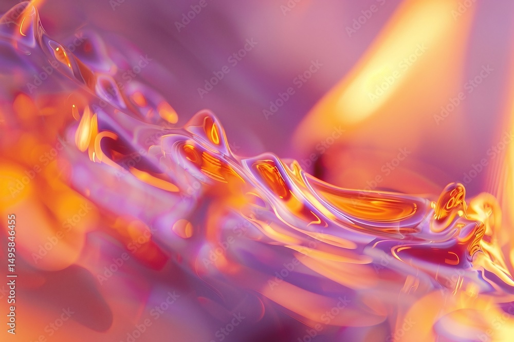 Fototapeta premium Extreme Macro Shot of a Lit Candle Wick with Sharp Focus on Flickering Flame and Vibrant Glow Varient 2