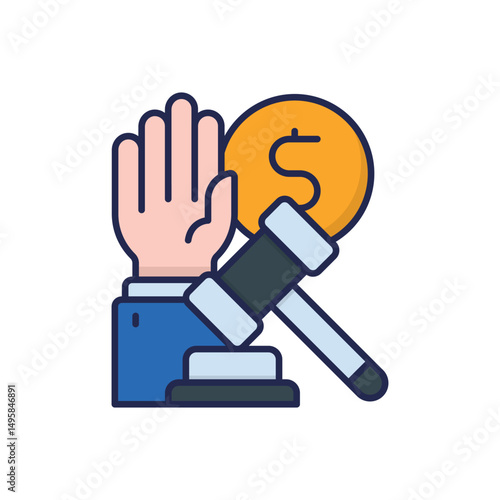 Tender Result Vector icon