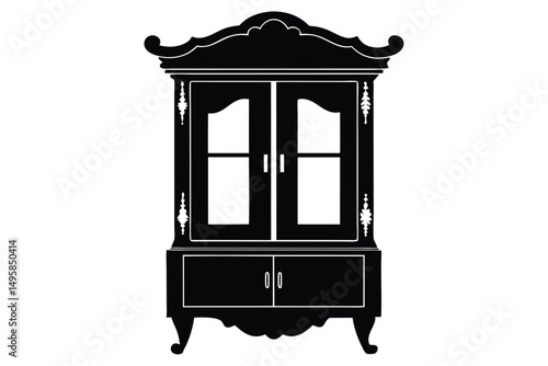 antique furniture isolated
