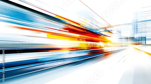 Speed with Abstract Cityscape, and Motion Blur.