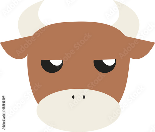 Strong Bison Character Illustration / 힘센 들소 캐릭터 일러스트