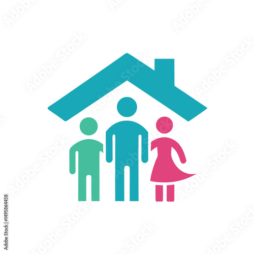 Family Care House Logo Safe Home for Children