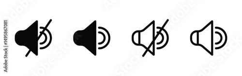 speaker icon set vector.