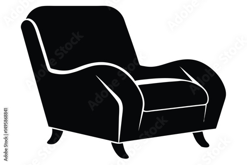 armchair isolated on white background