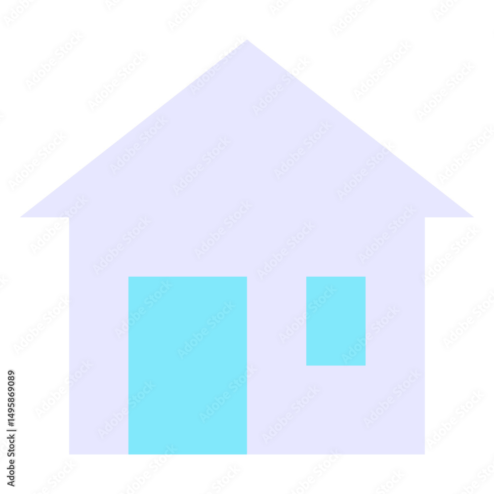 Home Button Vector Flat Isolated Icon, User Interface Icon. Home Button Vector Flat Isolated Icon, User Interface Icon.