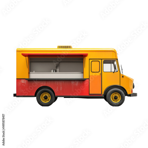 Wallpaper Mural Vibrant Food Truck Serving Delicious Street Food in a Lively Urban Setting on transparent background Torontodigital.ca