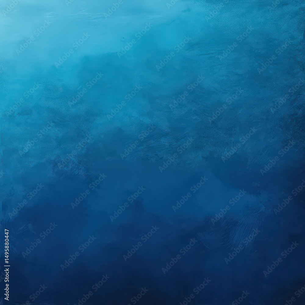 Fototapeta premium A gradient of blue hues transitioning from light to dark creating a serene and calming atmosphere effect