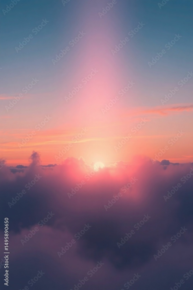 Fototapeta premium rainbow and clouds