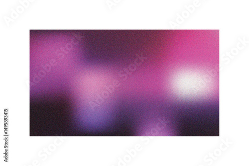 Abstract Grainy Gradient Background: Bright Magenta and Violet Blur with Light Glow Texture