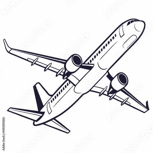 Airplane taking off airliner jet plane flight travel journey aviation