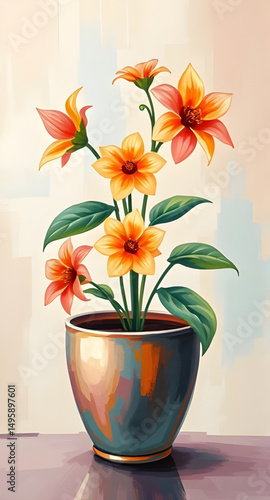 large floral oil painting, oversized flower still life, statement wall art flowers, big canvas vase painting, luxury large wall decor, hotel lobby floral artwork, gallery size floral painting, dramati