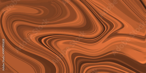 Abstract fluid texture in warm brown tones with a mesmerizing swirling marble effect perfect for backgrounds and design projects