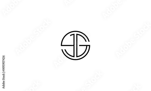 JSG initial letter, monogram logo