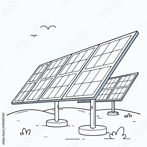 Clean energy solar panels sustainable power renewable resource
