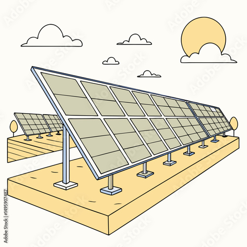 Clean energy solar panels sustainable power renewable resources