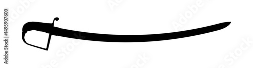 sabre silhouette – vector illustration