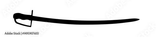 sabre silhouette – vector illustration