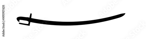 sabre silhouette – vector illustration