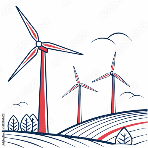 Wind turbines green energy sustainable power clean energy renewable resources