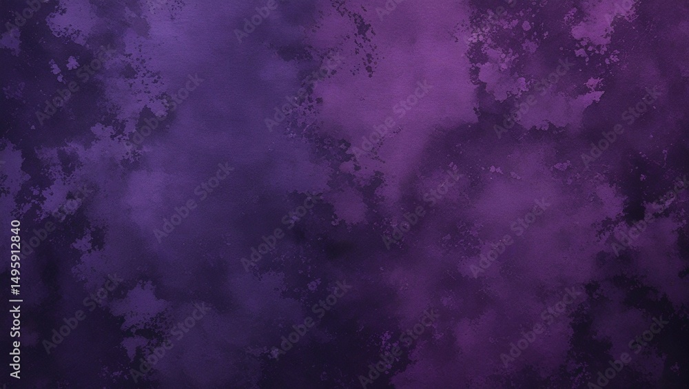 Obraz premium Black dark deep purple plum pink watercolor water. Abstract art colorful background. Chaos daub stain grunge dirty smoke fog. Fantasy dramatic storm night sky with clouds. Design.