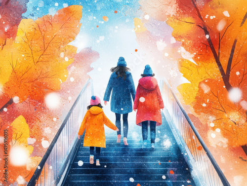 An illustration of a family...