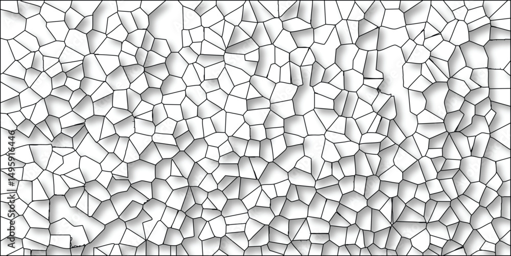 Abstract voronoi diagram pattern with shadow effects geometric design in monochrome aesthetic for backgrounds and textures Abstract voronoi diagram pattern with shadow effects geometric design in monochrome aesthetic for backgrounds and textures
