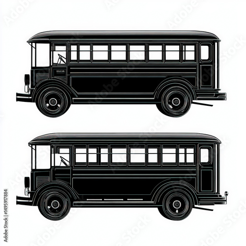 public transport silhouette...