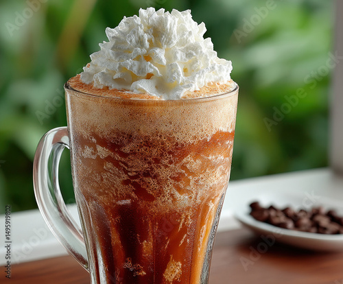A refreshing coffee smoothi...